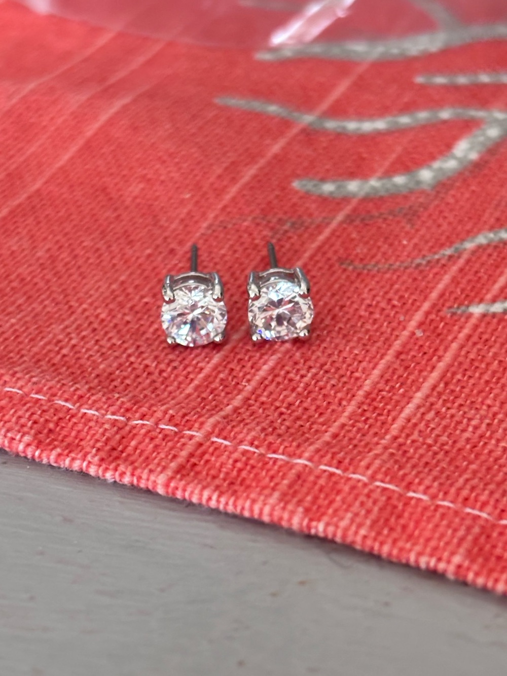 Vintage Avon Rhinestone Stud Earrings